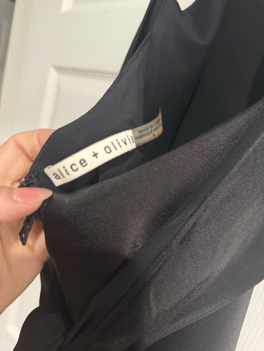 Alice + Olivia Black Halter Mini Dress - Picture 7 of 7